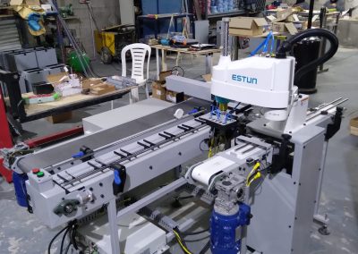 FINAL DE LINEA PARA EMPAQUE CON ROBOT SCARA-STUN